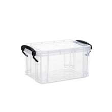 透明矩形收纳盒，桌面收纳盒，用于杂物、零食、玩具、化妆品，带盖 - 彩色 - 查看 8