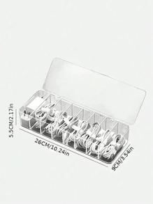 1 Stück staubdichte Kabel Aufbewahrungsbox, Hub Sortierbox, Schreibtisch Kabel Aufbewahrungsbox, Ladekabel für Handy, Kabelhalterung für Netzkabel