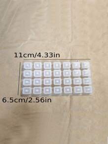1 pieza Molde de silicona para hacer letras de yeso/cemento/resina como manualidades, regalos y creación de joyas con resina epoxi