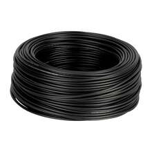 Cable THHW-LS 12 AWG negro, Volteck, rollo de 100 m