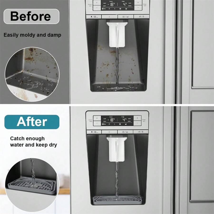 Refrigerator Drip Tray Water Dispenser Drip Tray Ice Cube Protector And