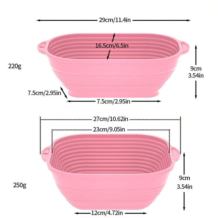 Reusable collapsible sourdough bread baking supplies basket oval