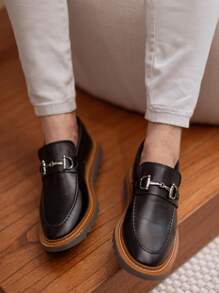 Men's Shoes + Belt And Wallet Dublin Oxford Tratorado Social Modern Casual Loafers - 黑色 - 查看 3