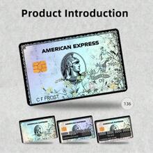 4 Sheets Laser Holographic Card Stickers - Cool Decorative Laser Skin Stickers For Credit Cards, Key Cards, Debit Cards, Etc. Ultra Thin, Waterproof, Scratch Resistant, Non-Slip