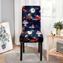 1/2/4/6 Chiếc Bọc Ghế Họa Tiết Halloween, 160gsm Spandex Co Giãn Có Thể Tháo Rời & Có Thể Giặt Được Parson Ghế Bảo Vệ Tấm Che Phủ Cho Nhà Bếp - Nhiều màu - Xem 13