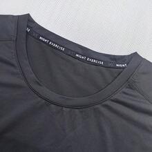 Men's Breathable Quick Dry Running Sports Top, Sleeveless Tank Top - Black - View 3