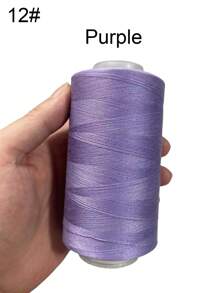 1 Rolo de Linha de Costura Doméstica 40/2 em 40 Cores, Preto e Branco, 3500 Jardas, para Artesanato em Roupas e Calças, Acessórios para Costura Manual, Linha de Costura DIY - Multicolorido - Ver 26