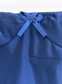 Camisola Liganete Lisa Curto Sensual Sexy - Cores Variadas - Azul Marinho - Visão 4