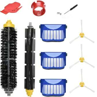 3 个过滤器、3 个侧刷、1 个刷子和柔性拍打刷，适用于 IRobot Roomba 600 系列 690 694 692 680 660 665 651 650 614 和 500 系列 595 585 564