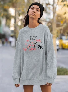 Blusa Moletom  Sakura Arvore Planta Anime GOLA 2422 FLUXOGEEK