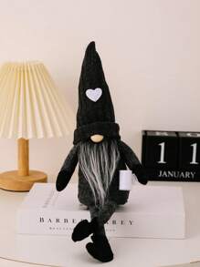 1pc 感恩节针织无脸爱心帽饰物挂腿手磨咖啡圣诞饰品。红色针织帽无脸饰物手拿咖啡挂腿矮人妖精饰品家居装饰日常最佳礼物 - 彩色 - 查看 13