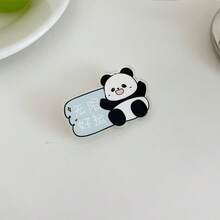 1pc Cute Panda Cartoon Acrylic Brooch Pin Badge - Multicolor - View 15