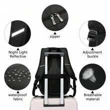 KONO Lightweight Cabin Bag 40x20x25cm Underseat Travel Backpack Waterproof Large Capacity 20L Carry-On For Men And Women