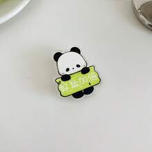 1pc Cute Panda Cartoon Acrylic Brooch Pin Badge - Multicolor - View 18