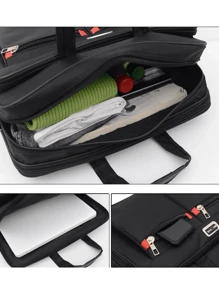 Large Capacity Laptop Bag Multi-Pocket Classic Briefcase For Messenger Bag For Back To School Commute Anti-Theft Compatible Vintage Work Lightweight Gift For Father Husband Shoulder Bag Document Bag Gift College Bag Multi-Functional Man Bag Students Halloween Professional Computer Large Capacity Scream Computer Bag Thanksgiving Purse Holiday Bag Tote Bag Black Bag Fall Travel Christmas Winter Gifts Multi-Functional Outdoor Portable Fashionable Casual Clutch Handbags Laptop Case Hip Bag Travel Essentials Holiday Essentials Bag For Men Bags Men Summer Vacation Bag Pack - Black - View 4