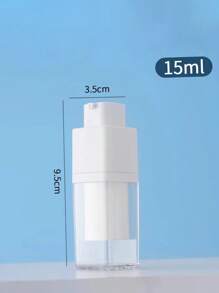1 件旋转真空可再填充瓶 15ML/30ML/50ML 样品瓶，化妆品空泵瓶，旅行装 - 白色 - 查看 8