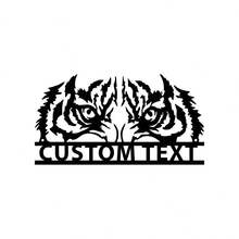 1pc Eye Of The Tiger Metal Wall Art, Floral Chicken Metal Airplane Metal Wall Custom Tiger Sign,Personalized Home Wall Art,Metal Tiger Wall Decoration,Housewarming Gift Gifts Birthday Graduation - Multicolor - View 13