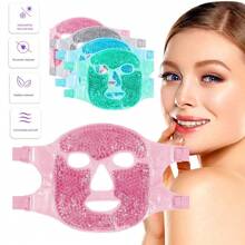 Relaxing Hot Cold Thermal Facial Mask In Velvet And Gel - 淺粉色 - 查看 3