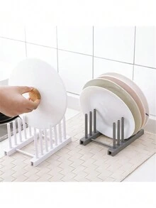 碗碟架，盘子架，锅盖架，厨房用品收纳架，沥水架，储物架 - 彩色 - 查看 7