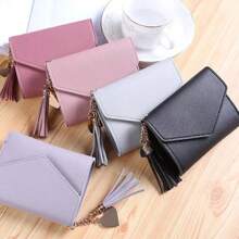Mini Tassel Wallet Women Fashion Female Short Mini Wallets Korean Students Lovely Female For Women Wallet Purse Wallet Small Wallet - Multicolor - View 8