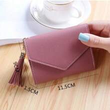 Mini Tassel Wallet Women Fashion Female Short Mini Wallets Korean Students Lovely Female For Women Wallet Purse Wallet Small Wallet - Multicolor - View 3