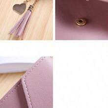 Mini Tassel Wallet Women Fashion Female Short Mini Wallets Korean Students Lovely Female For Women Wallet Purse Wallet Small Wallet - Multicolor - View 11