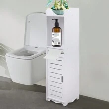 Badkameropbergkast, badkamerkast, toiletrolhouderstandaard, toiletzijkast