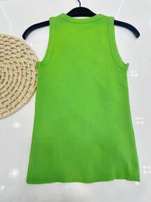 Modal Trico Blouse With Rhinestone Applications KLG718 - 綠色 - 查看 4