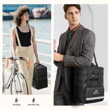Maelstrom Insulated 19L Lunch Bag Women/Men, Lunch Box For Men,Leakproof Lunch Cooler Bag, Lunch Tote Bag - 黑色 - 查看 8