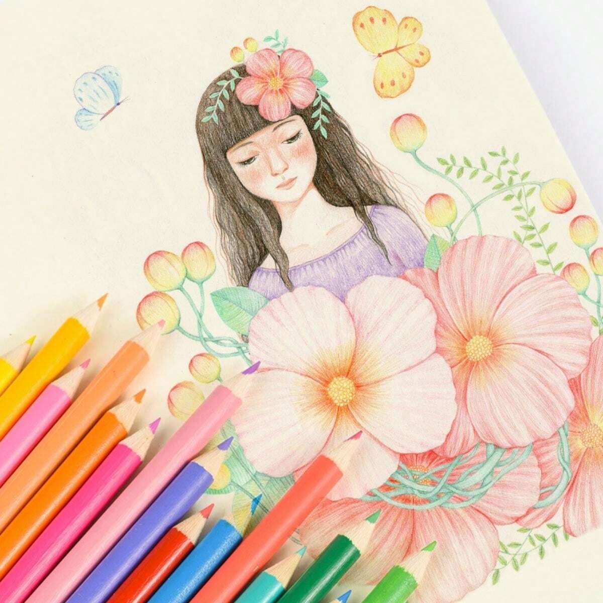 Christmas Decoration 1set Children Watercolor Painting Brush Kit