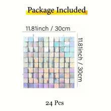 24/36pcs Backdrop Panels Shimmer Wall Backdrop For Party Wedding Birthday Engagement Parties Anniversary Decoration - 交響樂銀 - 查看 4