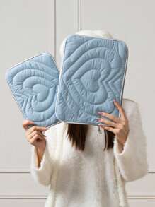 1 Stück einfache gesteppte Tablettasche Liebe, tragbare Tablettasche, Aufbewahrungstasche für Tablets, 11 Zoll, 13 Zoll