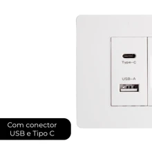 Double Wall Socket Usb And Type C Input White Tm05 - 白色 - 查看 4