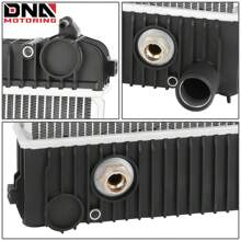 Factory Style 2-Row Cooling Radiator Compatible With Freightliner Business Class M2 106 Thomas Saf-T-Liner C2 2003-2008, Aluminum Core, 26-5/16 X 29-1/2 X 2-1/16 In