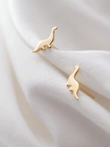 BALMORA 1pair Minimalist & Unique S925 Sterling Silver Cute Little Dinosaur Ear Studs For Girl/Women Daily Wear Birthday Gift