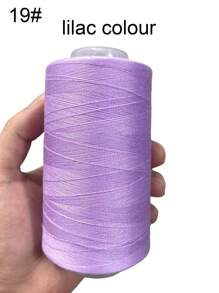 1 Rolo de Linha de Costura Doméstica 40/2 em 40 Cores, Preto e Branco, 3500 Jardas, para Artesanato em Roupas e Calças, Acessórios para Costura Manual, Linha de Costura DIY - Multicolorido - Ver 17