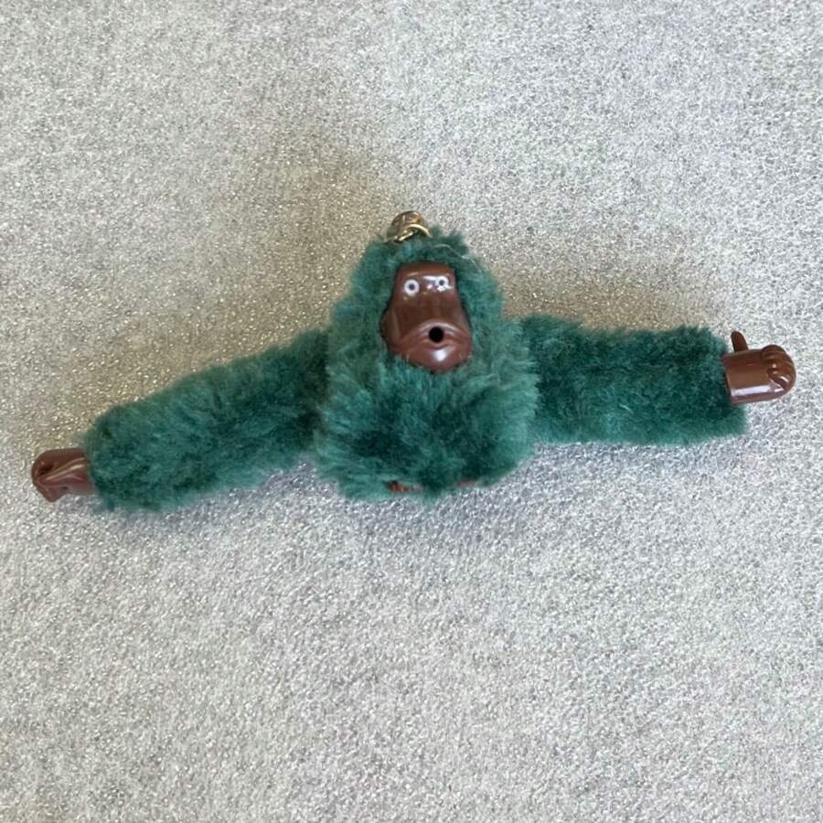 Asaloog Plush Monkey Keychain Pendant For Bags Backpacks Keys - Green - View 1