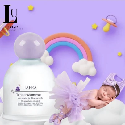 JAFRA TENDER MOMENTS COLONIA CONFORTANTE PARA BEBE CON LAVANDA Y MANZANILLA 100 ML.