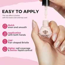 Modelones Mini Nail Polish Set 6 Colors Summer Nail Polish Set Exquisite Glitter Quick Dry Nail Polish Set Nail Art DIY Nail Salon Home Gifts Women Girls, One Set Of Nail Polish Contains 6 Colors, One Color 5ml - 粉色 - 查看 7