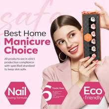 Modelones Mini Nail Polish Set 6 Colors Summer Nail Polish Set Exquisite Glitter Quick Dry Nail Polish Set Nail Art DIY Nail Salon Home Gifts Women Girls, One Set Of Nail Polish Contains 6 Colors, One Color 5ml - 粉色 - 查看 8