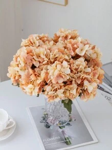 1/3/30 pièces Bouquets de fleurs artificielles d'hortensia, décoration d'automne, cadeaux de la Saint-Valentin, décorations de fête d'anniversaire, paniers de fleurs de mariage, fleurs à tenir pour la mariée, décoration de maison, salles à manger, chambres à coucher, rebords de fenêtre, vases, décorations du Nouvel An, jardins extérieurs, début de la saison scolaire