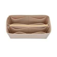 1 Pc Multi-Pocket Bag Organizer For Storage Bag Inner Bag Liner Bag Felt Insert Handbag Organizer Cosmetic Bags - Beige - View 9