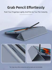 DANYCASE 平板电脑保护套，适用于 11 英寸 Apple 和 Galaxy Tab S7/S8/S9、10.4 英寸 S6 Lite 以及 12.4 英寸 S7 FE/S8+/S9+/S9FE+，采用柔软的 TPU 材料制成。 - 草灰紫 - 查看 3