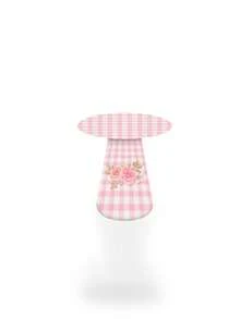 Decorative Sublimated Cone Table Cover For Party And Birthday Plaid Theme - Cone Table 68 - View 1
