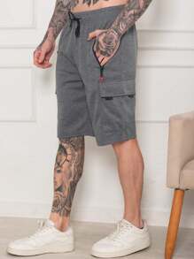 Cargo Shorts With Elastic Waist