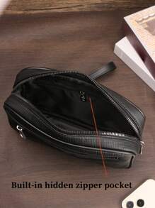 HOVI'S Cartera larga casual para el trayecto al trabajo, moda, gran capacidad, multifuncional, bolso de mano de viaje, regalo para el Día de San Valentín, bolsa de hombre, útiles escolares, bolsa de aseo, bolso de viaje, bolsa vintage, bolsa deportiva, regalo de cartera para hombre, bolso de embrague, bolsa de primavera