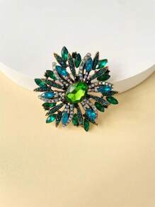 1 件优雅复古水晶花胸针，独特的配饰和特别的礼物，非常适合派对和宴会别针衣服包饰背包学校 Kpop 教师用品包饰可爱办公室配件衬衫夹克珠宝圣诞节万圣节秋冬配饰，适合青少年、青年、男士、休闲、户外、运动、度假、毕业礼物、生日、日常穿着衣服别针有趣的教师礼物服装配饰