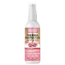 Goiple 热保护护发喷雾，保护头发免受直板夹和吹风机的损伤，抚平毛躁，增添光泽，蕴含玫瑰提取物，免洗护发喷雾，适用于卷发、波浪发、直发和假发（100毫升/200毫升） - 粉色 - 查看 12
