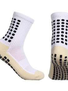 Kit 2.3.4 Pieces Good Quality Cotton Sports Socks For Football No Slip - 米色 - 查看 2