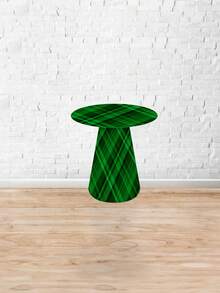 Decorative Sublimated Cone Table Cover For Party And Birthday Plaid Theme - Cone Table 88 - View 2